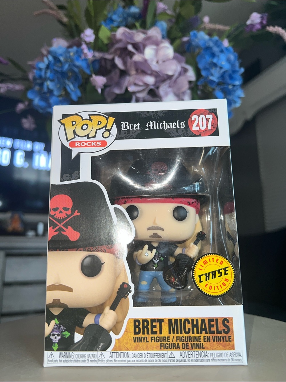 Bret Michaels Funko Pop #207 – Limited Edition – Pop! Rocks – BNIB